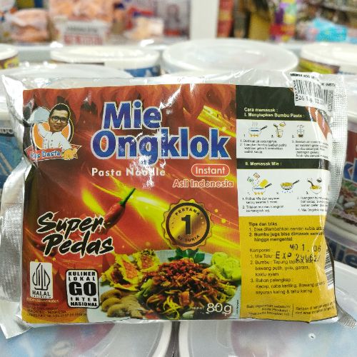 Mie Ongklok Instan pack Super Pedas