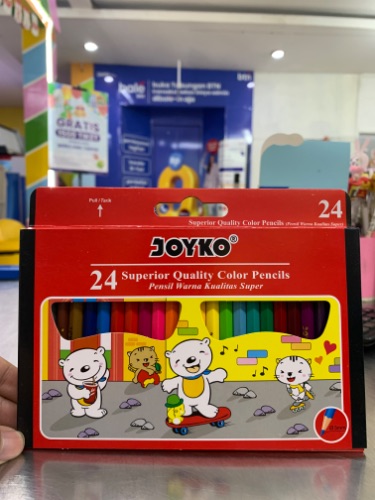 Pensil Warna Joyko 24 warna pendek