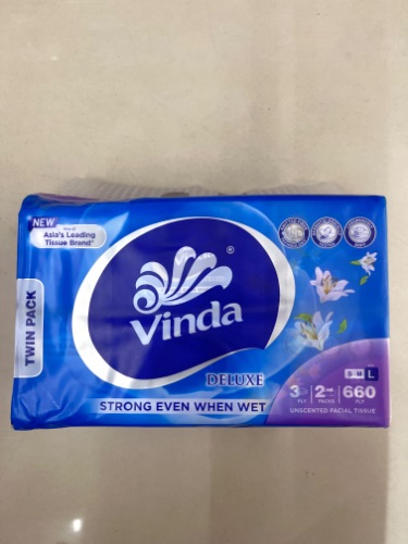 TISSUE VINDA DELUXE 3ply 2x330s