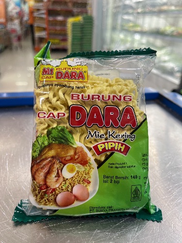 Em mie burung dara hijau pipih 140gr