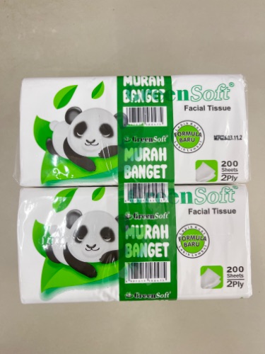 TISSUE GREEN SOFTPACK 200s banded